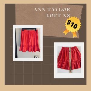 ANN TAYLOR LOFT Ruffled Mini Skirt XS
